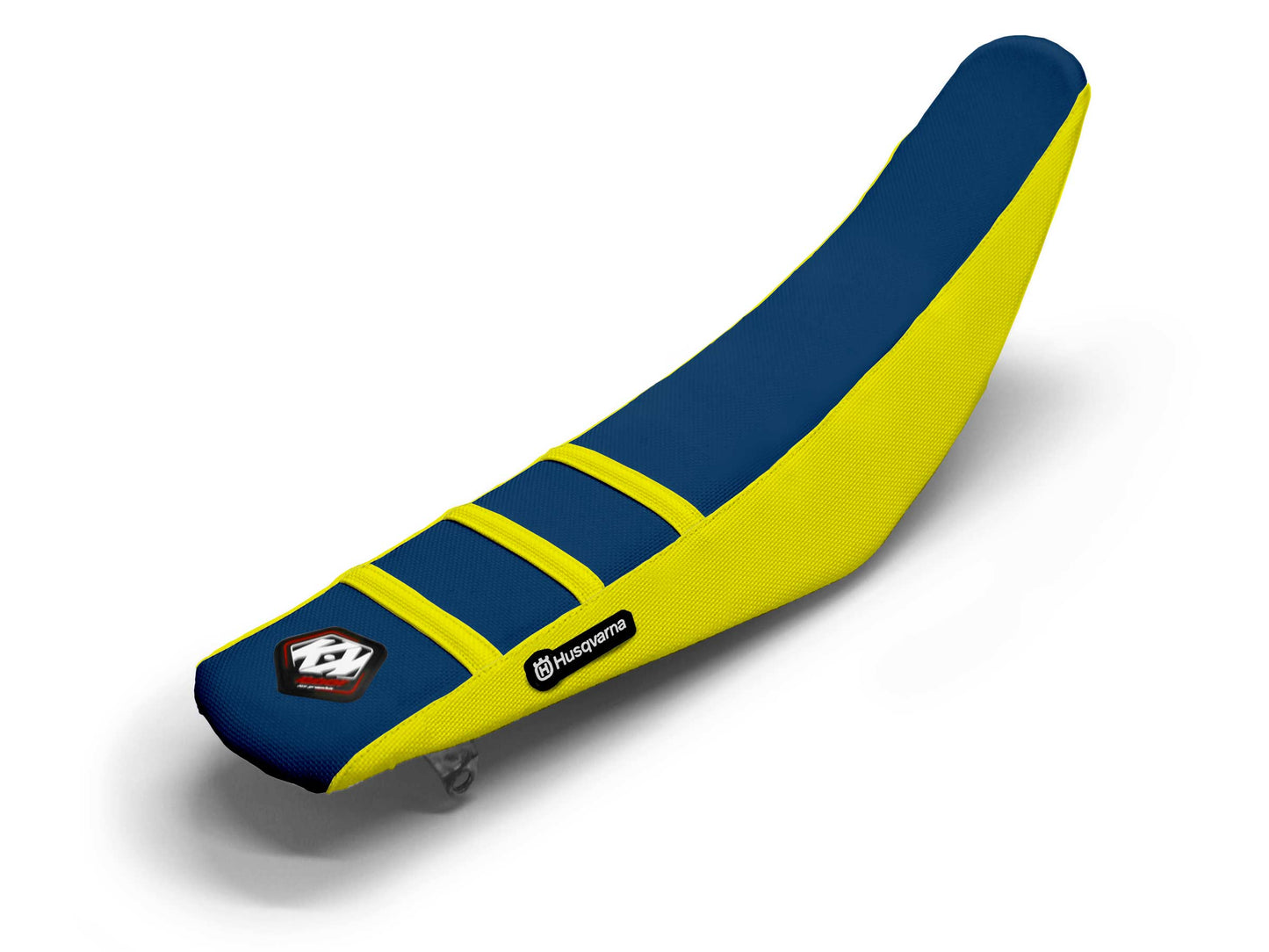 Gelb/Marineblauer Sitzbezug 3-Rippen - HUSQVARNA TC 85 (2014-2025)