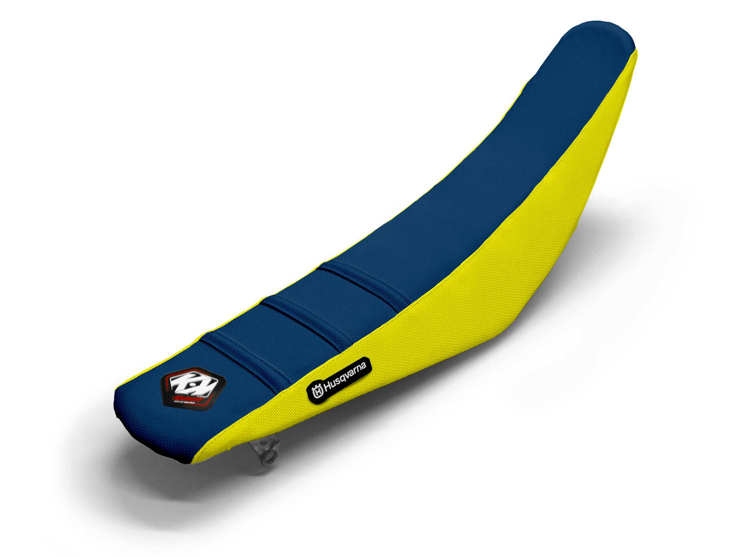 Gelb/Marineblauer Sitzbezug 3-Rippen - HUSQVARNA TC 250 (2014-2023)