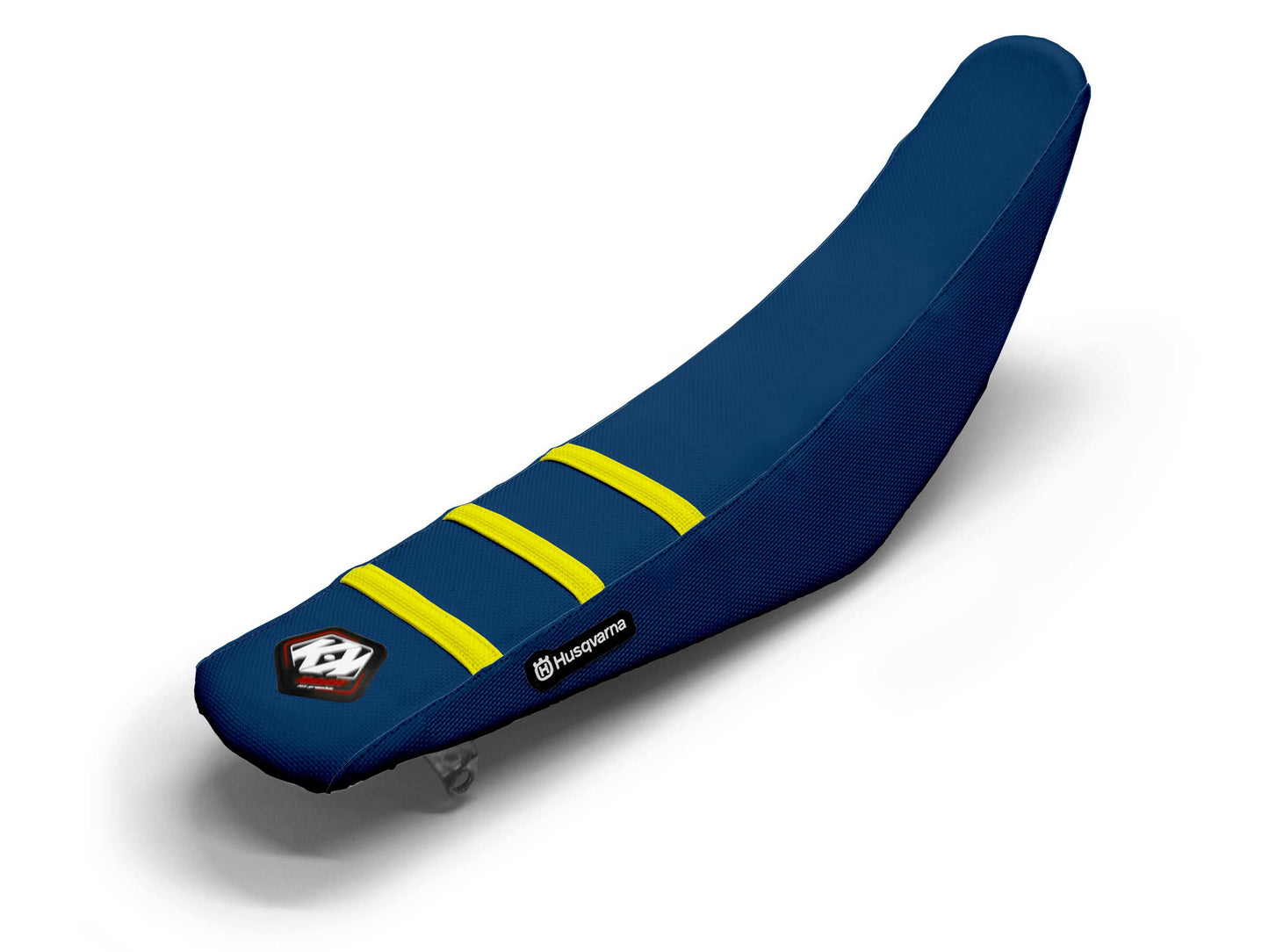 Gelb/Marineblauer Sitzbezug 3-Rippen - HUSQVARNA CR 50 (2009-2013)
