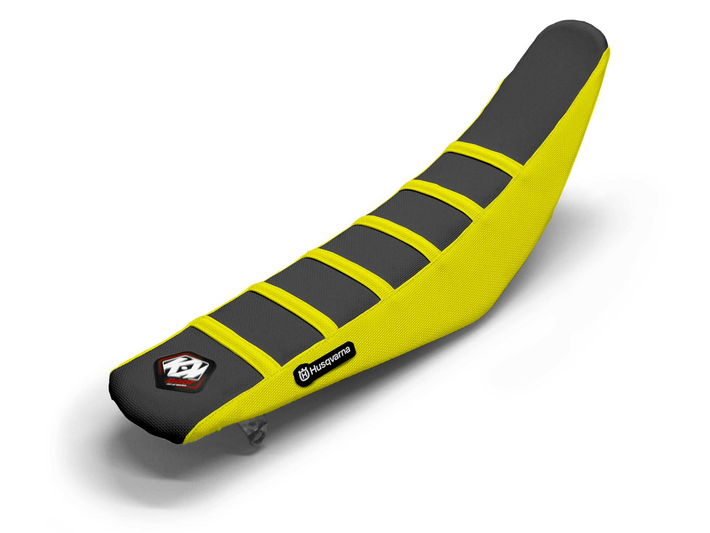 Sitzbezug Schwarz/Gelb 6 Rippen - HUSQVARNA FC 450 FACTORY EDITION (2024-2024)