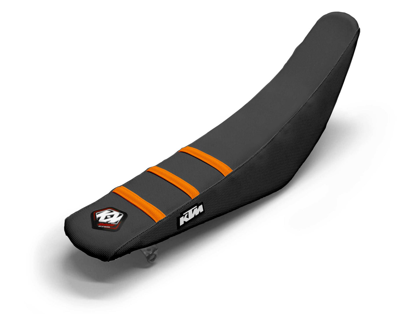 Sitzbezug Schwarz/Orange 3-Rippen - KTM SX 300 (2023-2023)