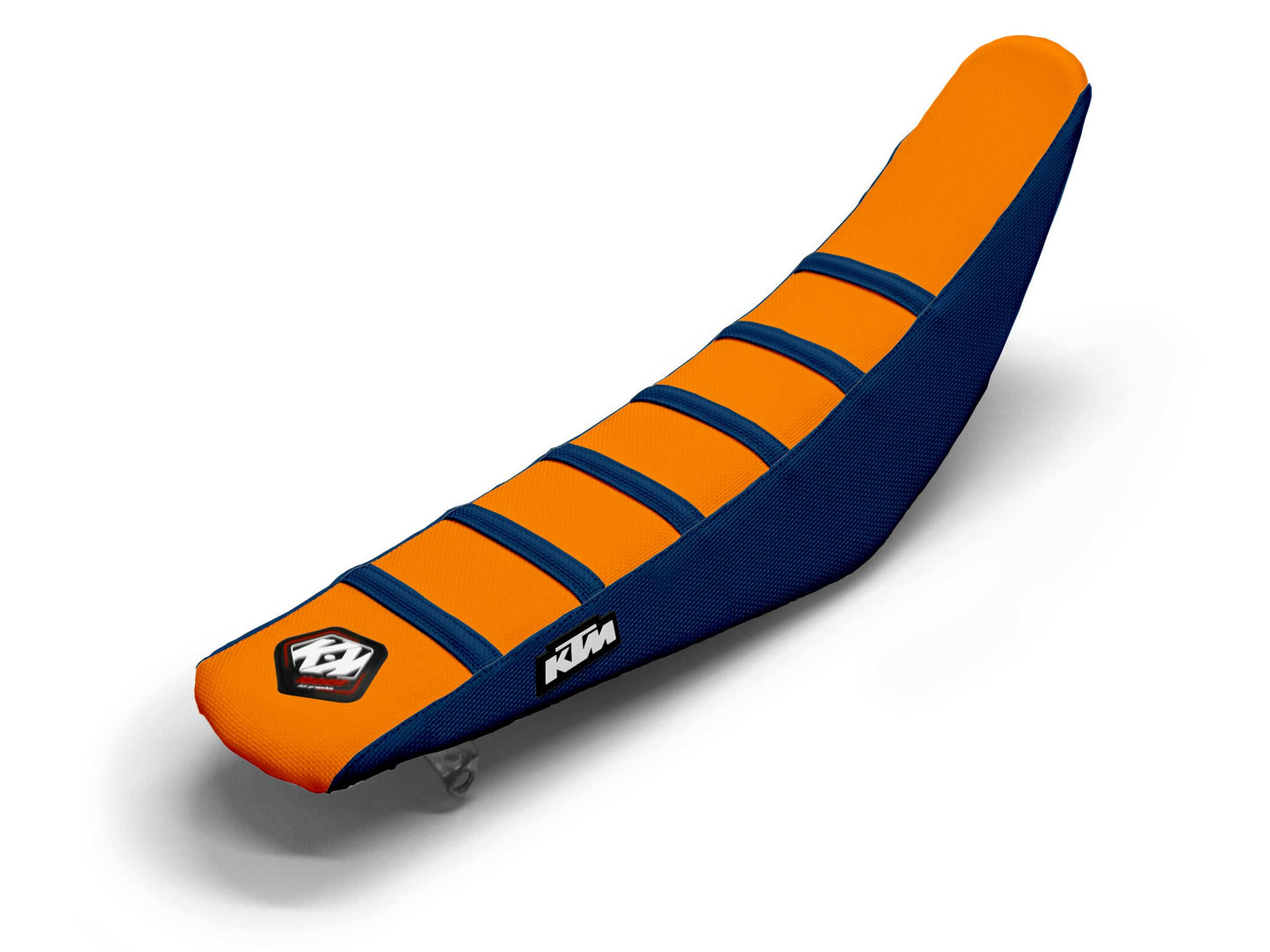Sitzbezug Orange/Marineblau, 6 Rippen - KTM XC W (2017-2023)