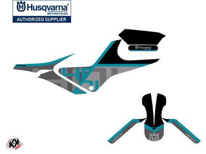Husqvarna Svartpilen 401 Street Bike Sekment Grafik-Kit Schwarz Blau
