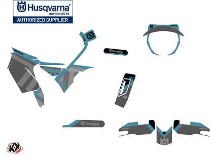 Husqvarna Svartpilen 701 Street Bike Sekment Grafik-Kit Schwarz Blau
