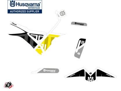 Husqvarna Vitpilen 701 Street Bike Sekment Grafikkit Schwarz Weiß