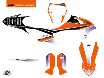 KTM EXC-EXCF Dirt Bike Shaw Grafikset Lila