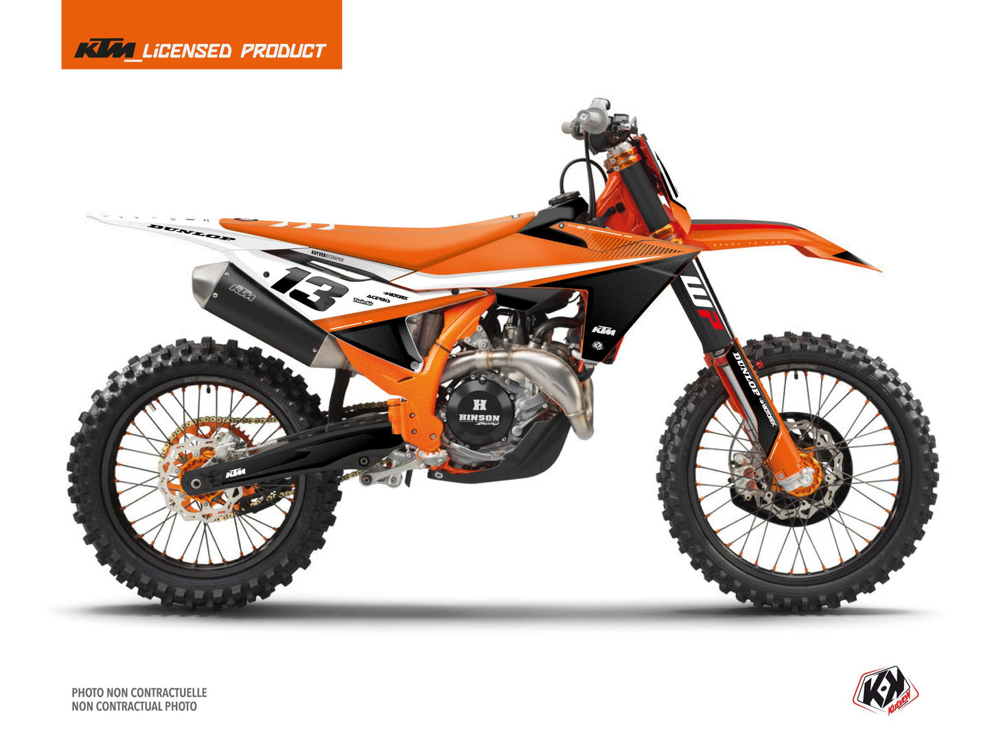 KTM 150 SX Dirt Bike SHAW Graphic Kit Black