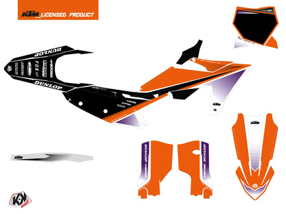 KTM 250 SXF Dirt Bike SHAW Grafikkit Lila