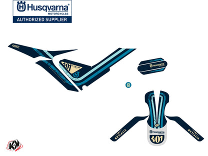 Husqvarna Vitpilen 401 Street Bike Skramb Grafik-Kit Blau