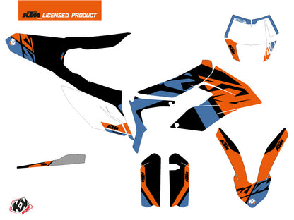 KTM 350 FREERIDE Dirt Bike Skyline Grafikkit Blau