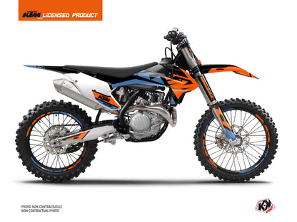 KTM 350 SXF Dirt Bike Skyline Graphic Kit Blue