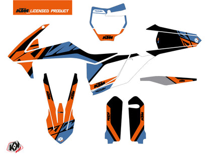 KTM 350 SXF Dirt Bike Skyline Grafikkit Blau
