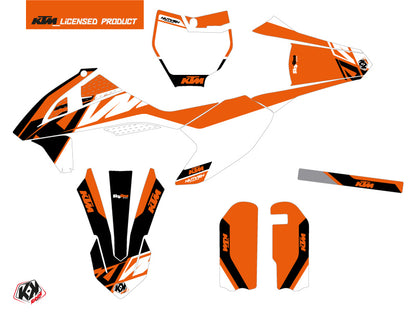 KTM 50 SX Dirt Bike Skyline Grafikkit Orange