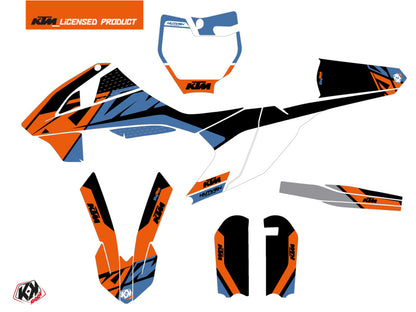 KTM 65 SX Dirt Bike Skyline Grafikkit Blau