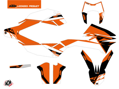 KTM 690 ENDURO R Dirt Bike Skyline Grafikkit Orange