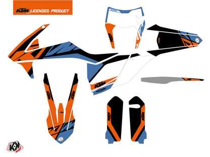 KTM EXC-EXCF Dirt Bike Skyline Grafikkit Blau