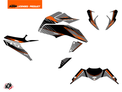 KTM Duke 390 Street Bike Slash Grafikkit Schwarz Orange