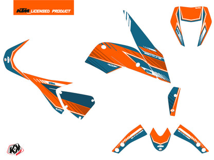 KTM Duke 690 Street Bike Slash Grafikkit Orange Blau