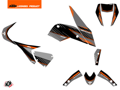 KTM Duke 690 R Street Bike Slash Grafikkit Schwarz Orange