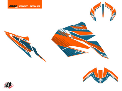 KTM Duke 790 Street Bike Slash Grafikkit Orange Blau