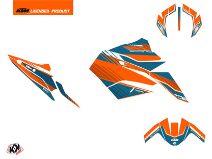 KTM Duke 890 Street Bike Slash Grafikkit Orange Blau