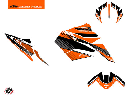 KTM Duke 890 Street Bike Slash Grafikkit Orange Schwarz
