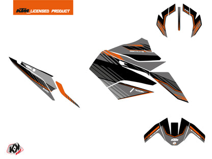 KTM Duke 890 R Street Bike Slash Grafikkit Schwarz Orange