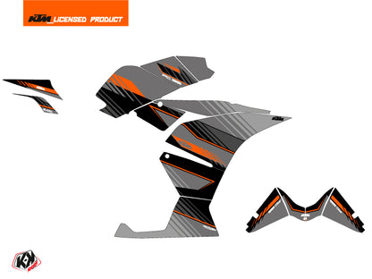 KTM 125 RC Street Bike Slash Grafikkit Schwarz Orange