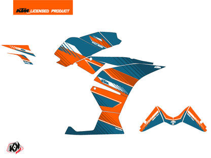 KTM 125 RC Street Bike Slash Grafikkit Orange Blau