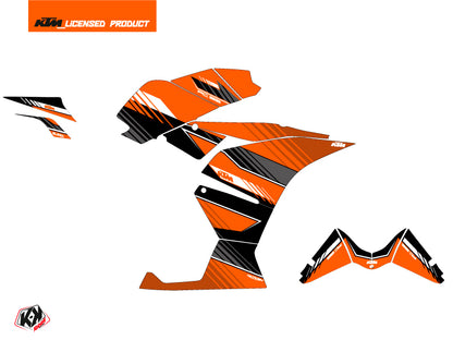 KTM 125 RC Street Bike Slash Grafikkit Orange Schwarz