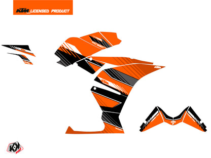KTM 390 RC Street Bike Slash Grafikkit Orange Schwarz