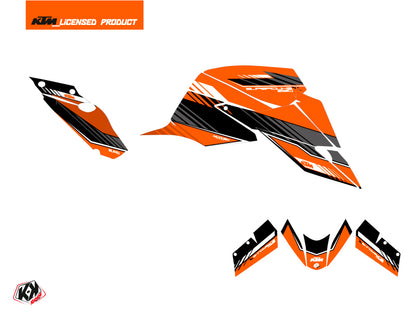 KTM Super Duke 1290 R Straßenmotorrad Slash Grafikkit Orange Schwarz