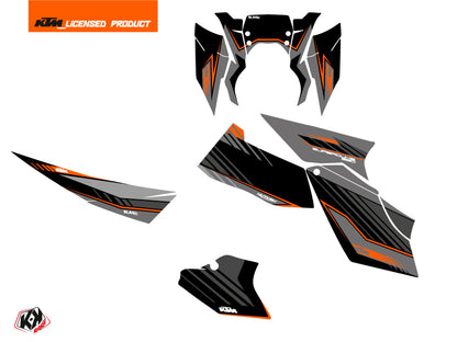 KTM Super Duke 990 Street Bike Slash Grafikkit Schwarz Orange