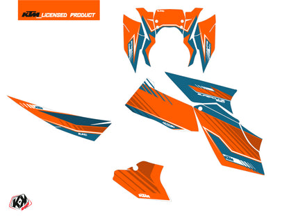 KTM Super Duke 990 Street Bike Slash Grafikkit Orange Blau