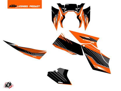 KTM Super Duke 990 Street Bike Slash Grafikkit Orange Schwarz