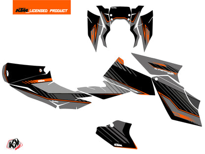 KTM Super Duke 990 R Street Bike Slash Grafikkit Schwarz Orange