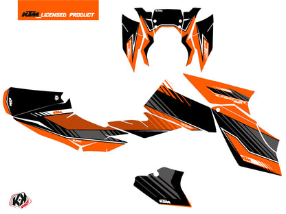 KTM Super Duke 990 R Straßenmotorrad Slash Grafikkit Orange Schwarz