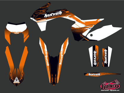 KTM EXC-EXCF Dirt Bike Slider Grafikset Schwarz