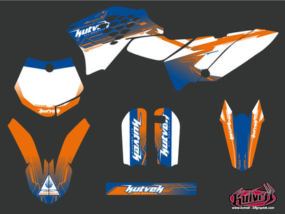 KTM 65 SX Dirt Bike Slider Grafikset Blau