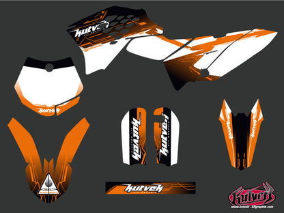 KTM 65 SX Dirt Bike Slider Grafikset Schwarz