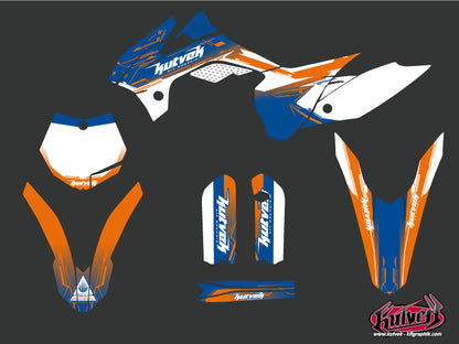 KTM 85 SX Dirt Bike Slider Grafikset Blau