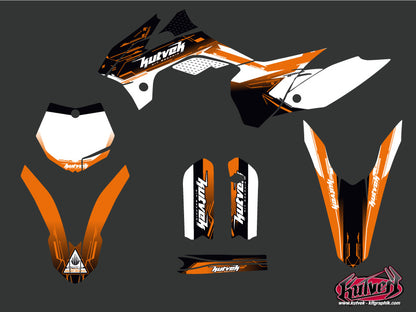 KTM 85 SX Dirt Bike Slider Grafikset Schwarz