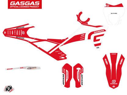 GASGAS ECF Dirt Bike Spline Grafikset Weiß