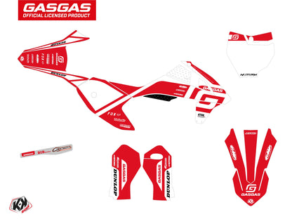 GASGAS MC 50 Dirt Bike Spline Grafik-Kit Weiß