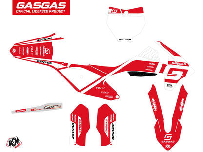 GASGAS MC 85 Dirt Bike Spline Grafik-Kit Weiß