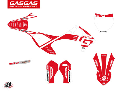 GASGAS MC-E 5 Dirt Spline Flash Grafik-Kit Weiß