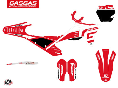 GASGAS MCF 250 Dirt Bike Spline Grafik-Kit Weiß