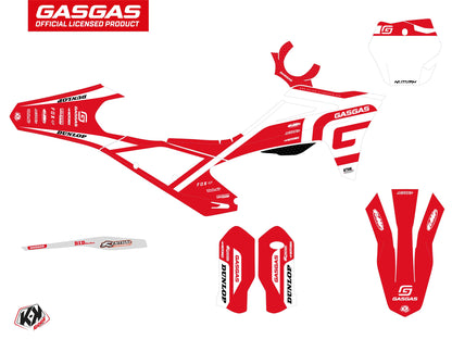 GASGAS MCF 450 Dirt Bike Spline Grafik-Kit Weiß