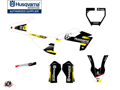 Husqvarna EE-5 Dirt Bike Split Grafikset Schwarz Gelb