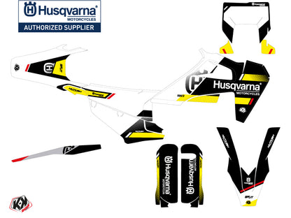 Husqvarna 300 TE Dirt Bike Split Grafikset Schwarz Gelb